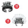 Beistle Chairman Assortment for 50 People, Black/Silver/White view 4