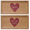 CWI Gifts 5"x13.5" Set Heart and Arrow Tray in Two Assorted Styles, 5" x 13.5" view 1