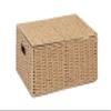 Arpan Natural Paper Rope Storage Basket Box With Lid (Large) view 1