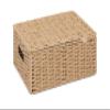 Arpan Natural Paper Rope Storage Basket Box With Lid (Medium) view 1