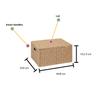 Arpan Natural Paper Rope Storage Basket Box With Lid (Medium) view 4
