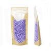 500 - Stand Up Pouch 3.75" X 8.0" X 2.25" CLEAR/KRAFT w/ zipper view 2
