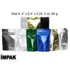 500 - Stand Up Pouch 3.75" X 8.0" X 2.25" CLEAR/KRAFT w/ zipper view 4