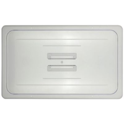 HUBERT Cold Food Pans Full Size Cover with Handle Solid Translucent