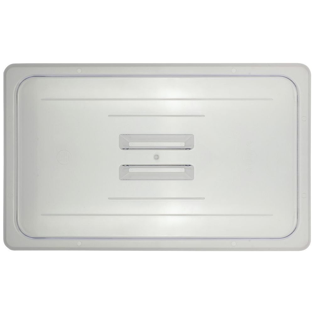 HUBERT Cold Food Pans Full Size Cover with Handle Solid Translucent