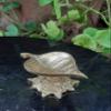 Bharat Haat Brass Leaf Design Diya: Spiritual Oil Lamp, Handicraft Art view 2