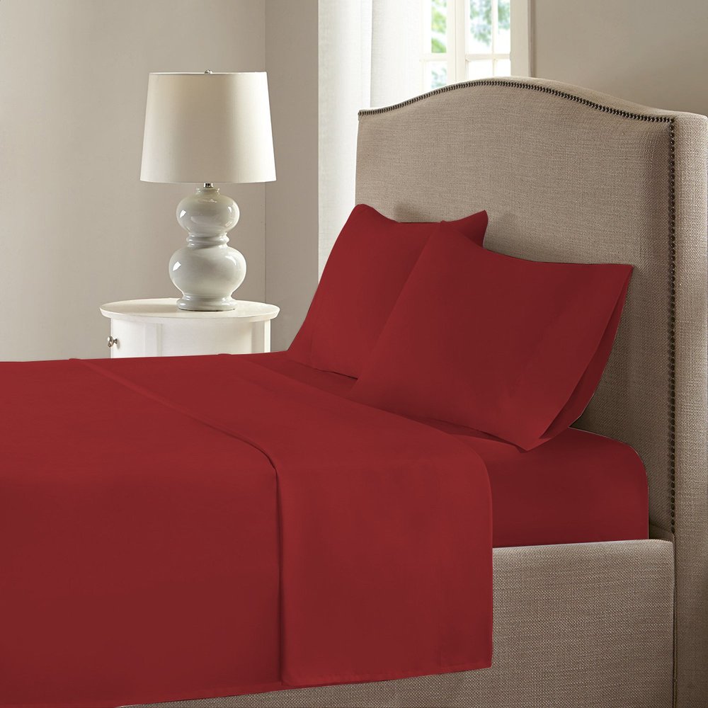 Addy Home Fashions MEGA Sale Today! Luxury Sheets On Amazon Luxury 800 Thread Count 100% Egyptian Cotton Ultra Soft Sheet Set, Queen - Burgundy