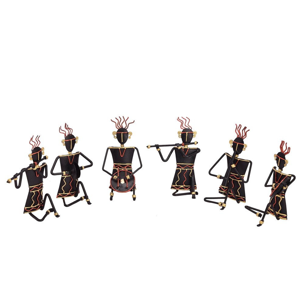 BHARAT HAAT Traditional Musical Men Joyus Decorative Piece BH05365
