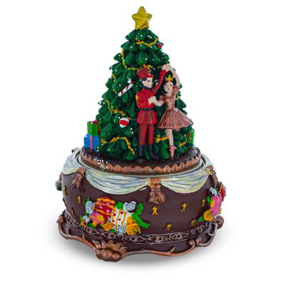BestPysanky Nutcracker and Ballerina Wind-Up Christmas Musical Figurine