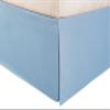 SRP Bedding Real 210 Thread Count Split Corner Bed Skirt/Dust Ruffle Twin/Single Size Solid Light Blue 17" inches Drop Egyptian Cotton Quality Wrinkle & Fade Resistant view 1