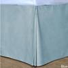 SRP Bedding Real 210 Thread Count Split Corner Bed Skirt/Dust Ruffle Twin/Single Size Solid Light Blue 17" inches Drop Egyptian Cotton Quality Wrinkle & Fade Resistant view 3