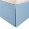 SRP Bedding Real 210 Thread Count Split Corner Bed Skirt/Dust Ruffle Twin/Single Size Solid Light Blue 17" inches Drop Egyptian Cotton Quality Wrinkle & Fade Resistant view 4