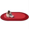 Joy Carpets Kid Essentials All Around 7'8" x 10'9" Oval in Color Red view 3