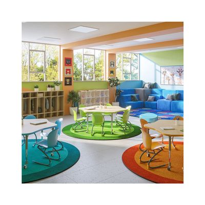 Joy Carpets Kid Essentials All Around 7'7" Round in Color Red