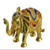 Decorative Elephant figurine trinket box. elephant collectible-- USA Seller view 1