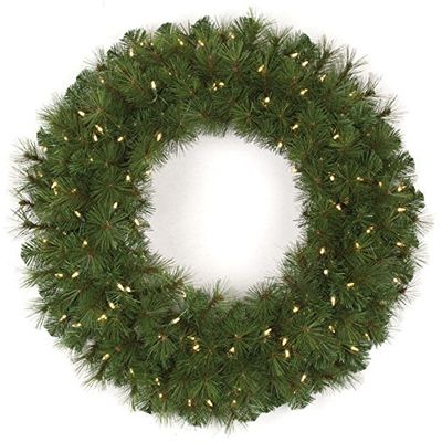 Autograph Foliages C-140604 36 in. PVC Mika Wreath, Green
