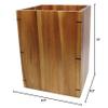 Wastebasket New Medium Acacia view 3