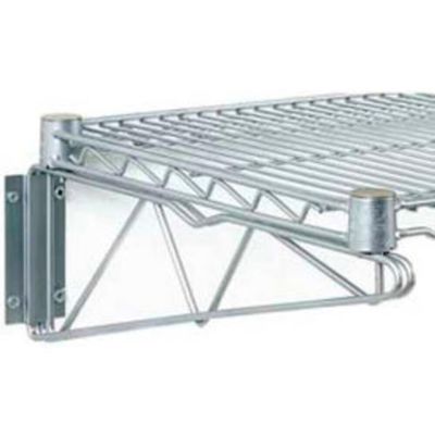 Nexel Single Arm Shelf Bracket, 24" L, Silver Epoxy