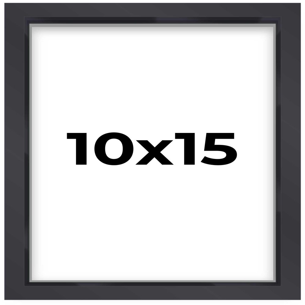 10x15 Shadow Box Frame Contemporary Black | 3/4" Depth of Usable Space| Interior Size 10x15 or 15x10 Inches| UV Resistant Acrylic, Acid-Free Backing, Wall Hangers | Made in USA