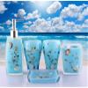 FangBoo Classy Resin Bathroom Accessories Set 5PCS Adorned with 3D Starfishes. view 2
