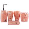 FangBoo Classy Resin Bathroom Accessories Set 5PCS Adorned with 3D Starfishes. view 1