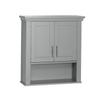 RiverRidge Somerset Two-Door Bathroom Storage, Gray Wall Cabinet, Grey, Set 1 view 1