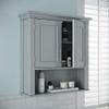 RiverRidge Somerset Two-Door Bathroom Storage, Gray Wall Cabinet, Grey, Set 1 view 2
