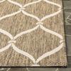 SAFAVIEH Washable Rug Outdoor Courtyard Collection - 6'7" x 9'6", Brown & Beige, Non-Shedding & Easy Cleaning, Ideal for Patio, Backyard, Mudroom (CY6654-232) view 4