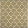 SAFAVIEH Washable Rug Outdoor Courtyard Collection - 6'7" x 9'6", Green & Beige, Non-Shedding & Easy Cleaning, Ideal for Patio, Backyard, Mudroom (CY6654-234) view 3