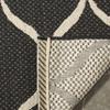 SAFAVIEH Washable Rug Outdoor Courtyard Collection - 5'3" x 7'7", Black & Beige, Non-Shedding & Easy Cleaning, Ideal for Patio, Backyard, Mudroom (CY6654-256) view 4