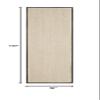 SAFAVIEH Natural Fiber Collection Runner Rug - 2'6" x 10', Marble & Black, Sisal, Woven Design with Border (NF143A) view 2