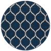 SAFAVIEH Courtyard Collection 6'7" Round Navy/Beige CY6654 Indoor/-Outdoor Waterproof Easy-Cleaning Patio Backyard Mudroom Area-Rug view 2