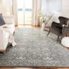 SAFAVIEH Evoke Collection Area Rug - 5'3" Square, Grey & Ivory, Shabby Chic Distressed Design, Non-Shedding & Easy Care, Ideal for High Traffic Areas in Living Room, Bedroom (EVK270S) view 1