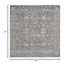 SAFAVIEH Evoke Collection Area Rug - 5'3" Square, Grey & Ivory, Shabby Chic Distressed Design, Non-Shedding & Easy Care, Ideal for High Traffic Areas in Living Room, Bedroom (EVK270S) view 2