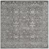 SAFAVIEH Evoke Collection Area Rug - 5'3" Square, Grey & Ivory, Shabby Chic Distressed Design, Non-Shedding & Easy Care, Ideal for High Traffic Areas in Living Room, Bedroom (EVK270S) view 3