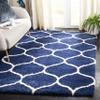 SAFAVIEH Hudson Shag Collection X-Large Area Rug - 11' x 15', Navy & Ivory, Trellis Design, Non-Shedding & Easy Care, 2-inch Thick Ideal for High Traffic Areas in Living Room, Bedroom (SGH280C) view 2