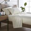 1000TC Luxurious Super Quality 100% Egyptian Cotton 4PC Bed Sheet Set 15" Inch Extra Deep Pocket Emperor/Wyoming King, Ivory Solid view 1
