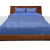 1000TC Luxurious Super Quality 100% Egyptian Cotton 4PC Bed Sheet Set 15" Inch Extra Deep Pocket Queen Bed Size, Sky Blue Solid view 2