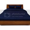 1000TC Luxurious Super Quality 100% Egyptian Cotton 4PC Bed Sheet Set 15" Inch Extra Deep Pocket King/ Standard or Eastern King, Navy Blue Solid view 2
