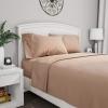 1000TC Luxurious Super Quality 100% Egyptian Cotton 4PC Bed Sheet Set 15" Inch Extra Deep Pocket Emperor/Wyoming King, Taupe Solid view 1