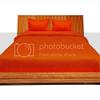1000TC Luxurious Super Quality 100% Egyptian Cotton 4PC Bed Sheet Set 15" Inch Extra Deep Pocket Queen Bed Size, Orange Solid view 2