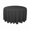 Tablecloth Polyester Round 108 Inch Charcoal By Broward Linens view 1