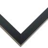 10x10 Frame Charcoal Black Wood Texture Picture Frame | Solid Wood | 0.75 Inch Moulding Width | 0.5 Inch Rabbet Depth | UV Acrylic Plexiglass, Foam Board Backing, & Hanging Hardware Included view 2