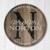 Personalized Wedding Anniversary Gift, Wood Family Established Sign, Mr and Mrs Last Name Wood Plaque view 1