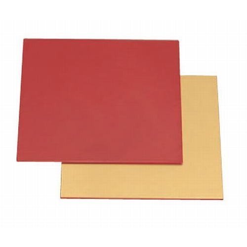 Morizer New 6 Square Openwork Medium Plate, Red Chisu/Gold, 6.9 x 6.9 x 0.08 inches (17.4 x 17.4 x 0.2 cm), ABS Resin (7-640-24), Restaurant, Ryokan, Japanese Tableware, Restaurant, Commercial Use
