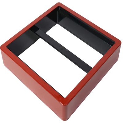 Soba Udon D.X Square Colander Soba Seiro Red Main Unit [7.8 x 7.8 x 1.9 inches (19.7 x 19.7 x 4.7 cm), ABS Resin (7-519-4), Restaurant, Ryokan, Japanese Tableware, Restaurant, Commercial Use