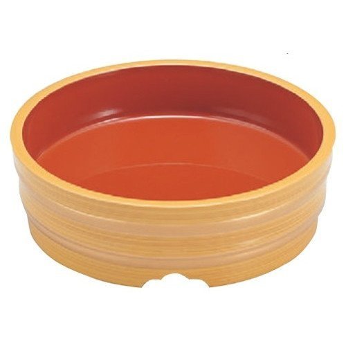 Soba Udon 7-521-5 7-Inch Noodle Tub, Shiraki Gold Obi Red [8.1 x 2.5 inches (20.5 x 6.4 cm), ABS Resin (7-521-5), Restaurant, Ryokan, Japanese Tableware, Restaurant, Commercial Use