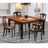 East West Furniture PFKE5-BCH-LC 5 Piece Dinette Set for 4 Includes a Square Dining Room Table with Butterfly Leaf and 4 Faux Leather Upholstered Dining Chairs, 54x54 Inch, Black & Cherry view 2