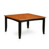 East West Furniture PFKE5-BCH-LC 5 Piece Dinette Set for 4 Includes a Square Dining Room Table with Butterfly Leaf and 4 Faux Leather Upholstered Dining Chairs, 54x54 Inch, Black & Cherry view 3