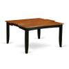 East West Furniture PFKE5-BCH-LC 5 Piece Dinette Set for 4 Includes a Square Dining Room Table with Butterfly Leaf and 4 Faux Leather Upholstered Dining Chairs, 54x54 Inch, Black & Cherry view 4